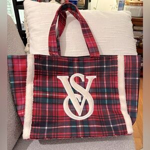 Victoria’s Secret VS Plaid Logo Tote